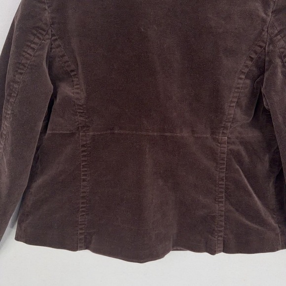 Old Navy Jacket Womens XL Brown Velvet Double Breasted Peacoat Coat Fall Y2K - Picture 8 of 12